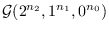 $\mathcal{G}(2^{n_{2}}, 1^{n_{1}},
0^{n_{0}})$